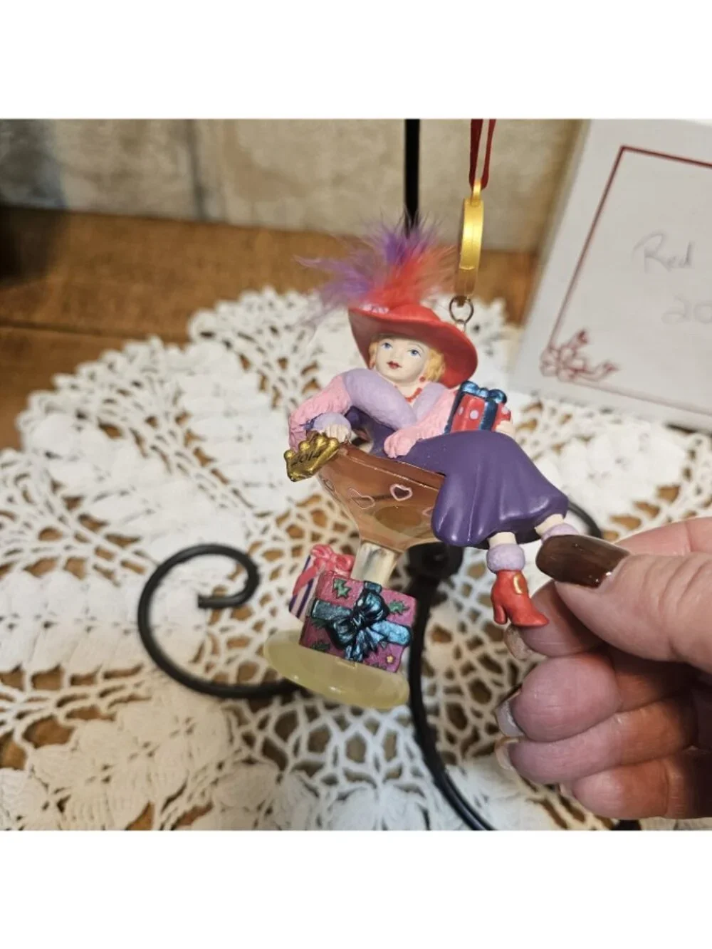 Red Hat Lady Purple Dress 2014 Danbury Mint 